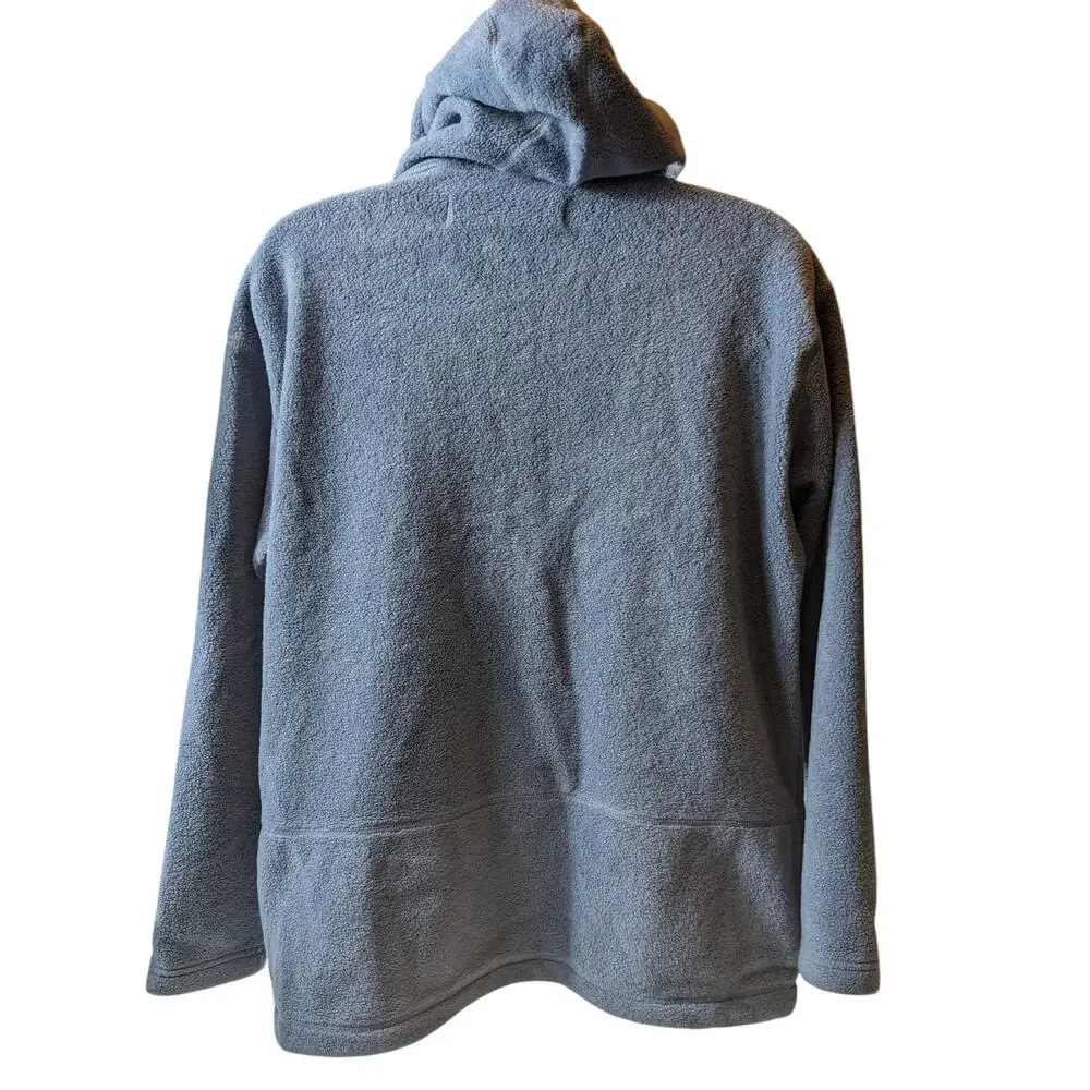Perry Ellis Hoodie Mens Large Fleece Pullover Jacket Blue Zip Pockets Sweatshirt - Picture 16 of 16